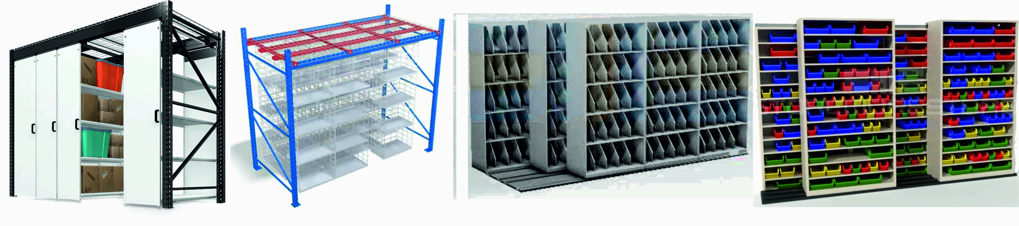 Mobile Shelves, Lateral Sliding Shelves For Storage Of Goods By Retailers-Wholesalers-Stockists